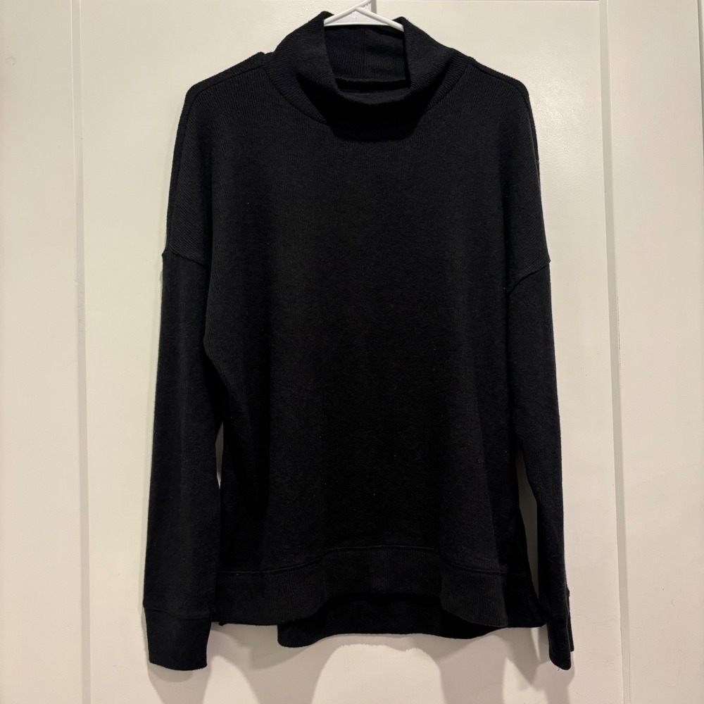Abercrombie & Fitch Soft Cozy Mock Neck Sweater Black Small NWT 139-516-0538-900